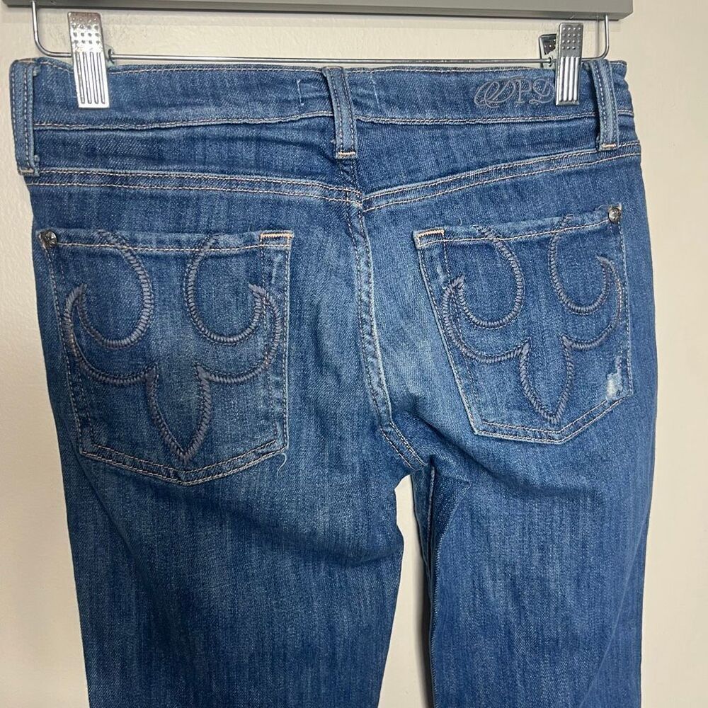 DeLUXE Premium Denim DPD Low Rise Bootcut Jeans Sz 27 Western Festival Cowgirl C